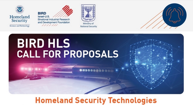 BIRD Foundation: call for proposals in the Homeland Security Technologies program