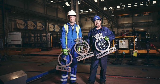 Babcock cuts steel for third Royal Navy Inspiration class frigate, HMS Formidable