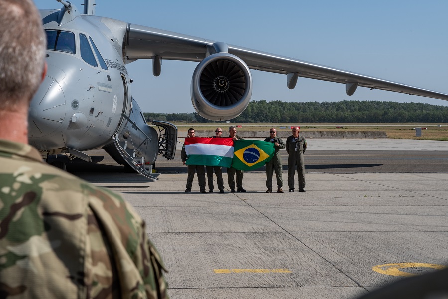 Embraer delivers the first C-390 Millennium to the Hungarian Air Force