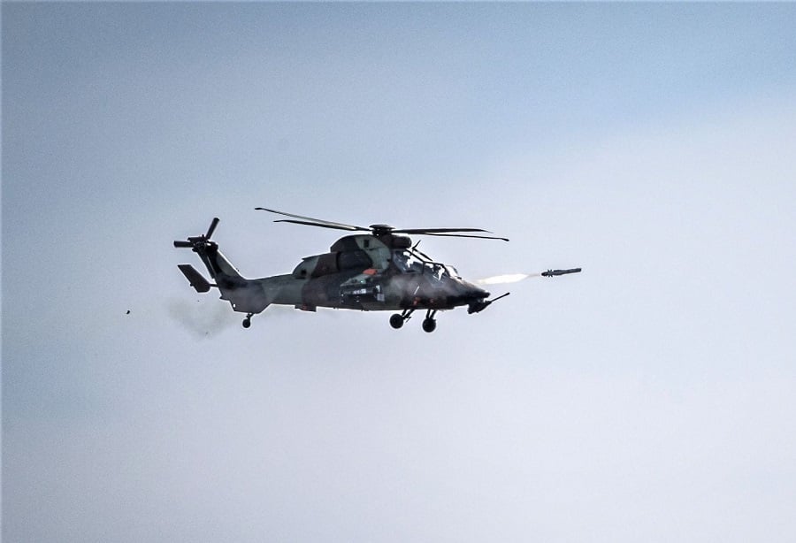 First Akeron LP missile firing from Tiger helicopter successfully conducted