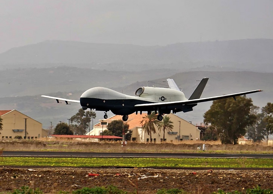 First MQ-4C Triton intelligence drone arrives at Sigonella, Italy