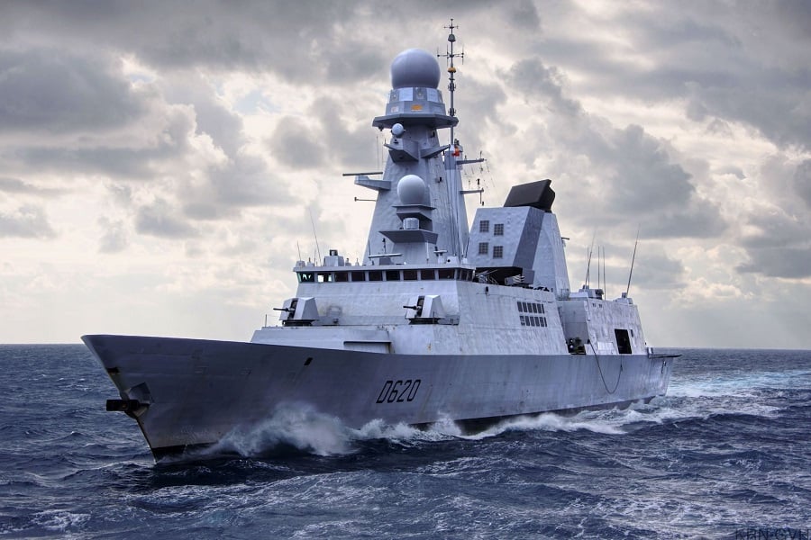 France: success of the HELMA-P laser test on the air defence frigate Forbin