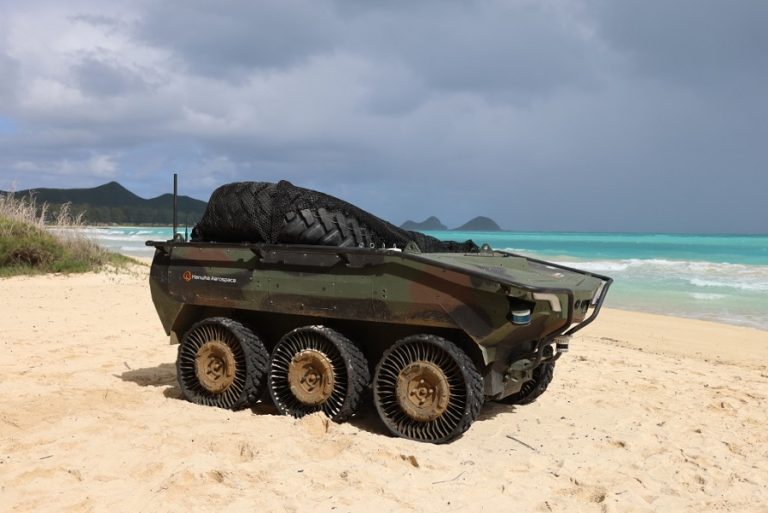 Hanwha’s multipurpose unmanned ground vehicle (UGV)