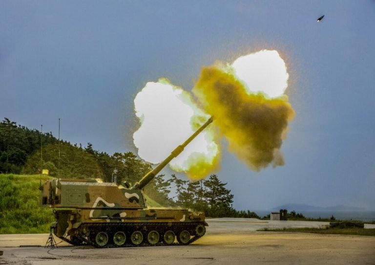 Hanwha Aerospace has confirmed that its K9 self-propelled howitzer successfully completed a live-firing test with the Raytheon M982A1 Excalibur precision guided extended range 155mm artillery projectile. The test