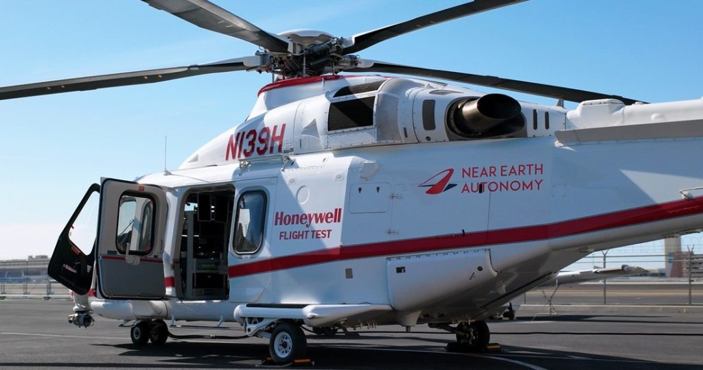 Honeywell and Near Earth Autonomy complete first autonomous flight of AW139 helicopter