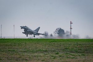 Italian Eurofighters scramble from Romania on NATO Air Policing Mission