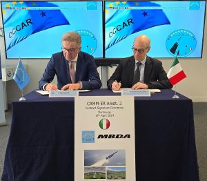 MBDA signs enhancements for Italian air defence systems based on CAMM-ER with OCCAR