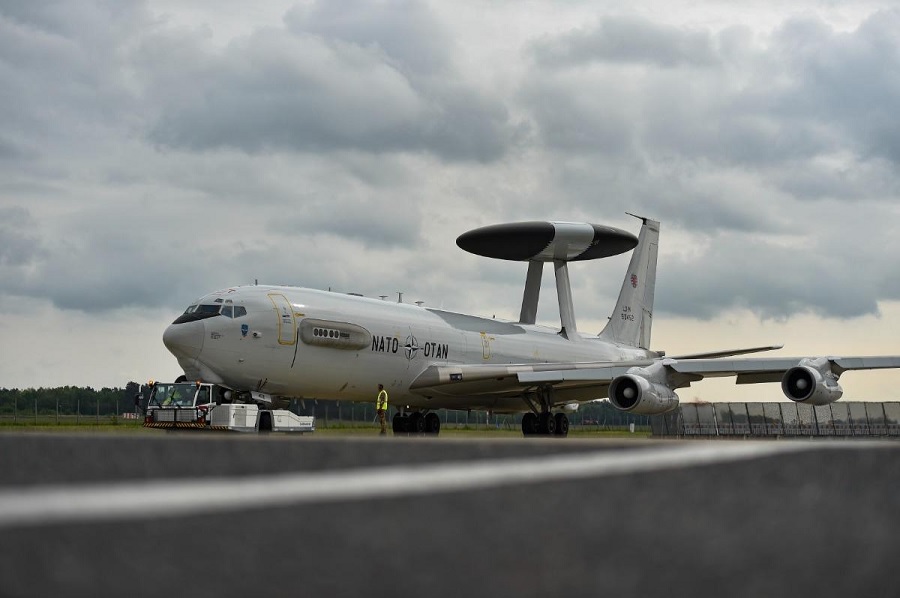 NATO AWACS aircraft reinforce surveillance over Romania