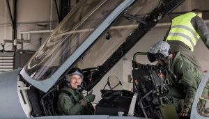 NATO Secretary General flies in German Eurofighter jet