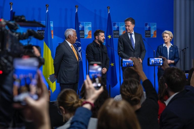At the NATO Summit Defence Industry Forum in The Hague on Tuesday (24 June 2025)
