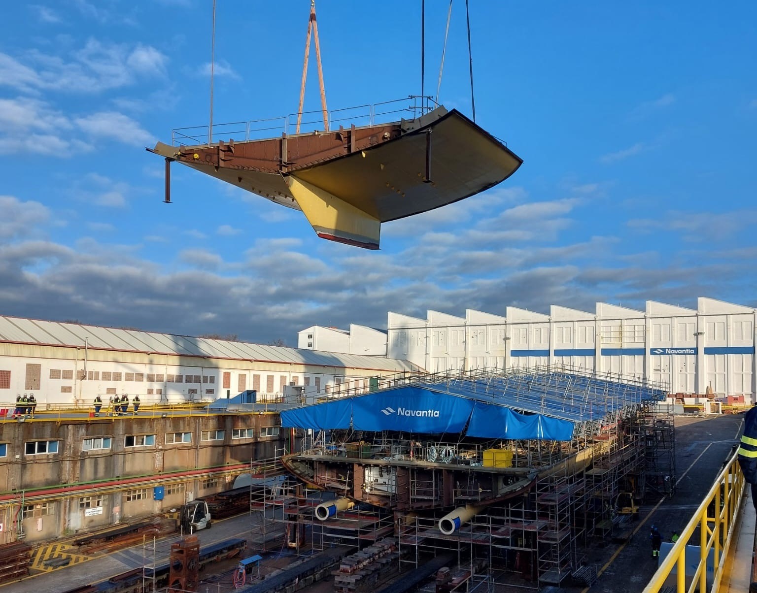 Navantia starts construction of second F-110 frigate