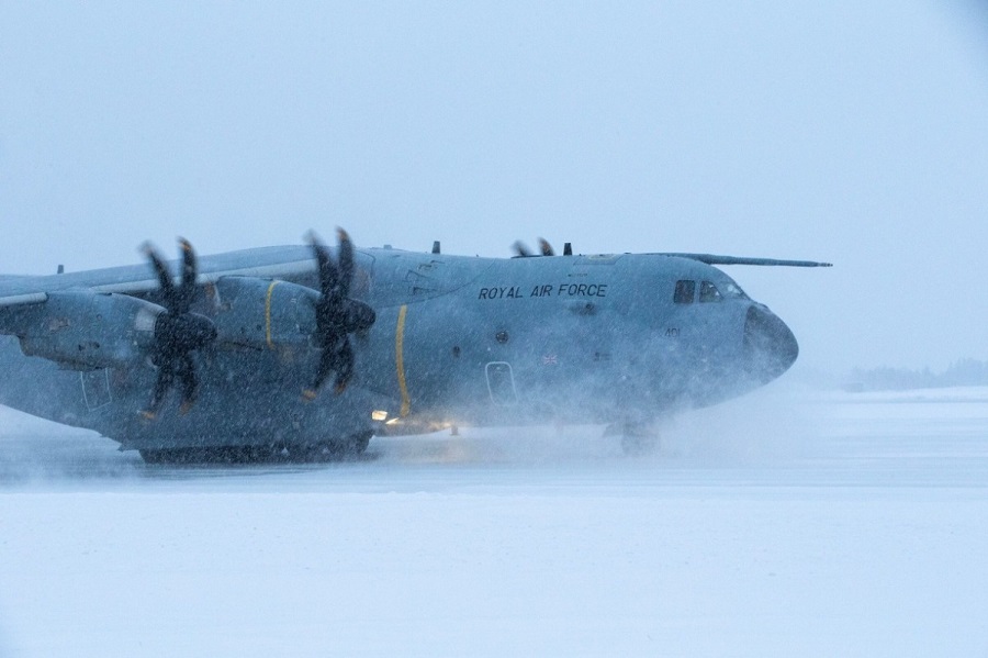 RAF accomplishes cold weather tests with Airbus A400M in Norway