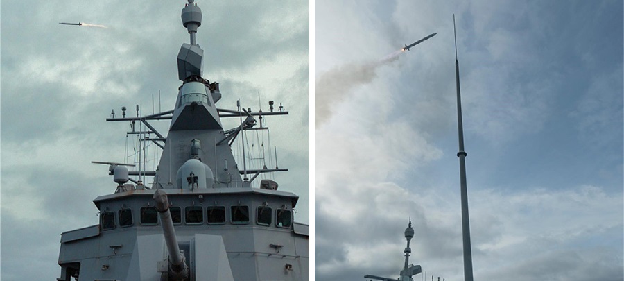Royal New Zealand Navy fires two Sea Ceptor missiles during test