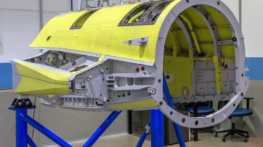 Saab concludes production of the first rear fuselage of the Gripen fighter in Brazil