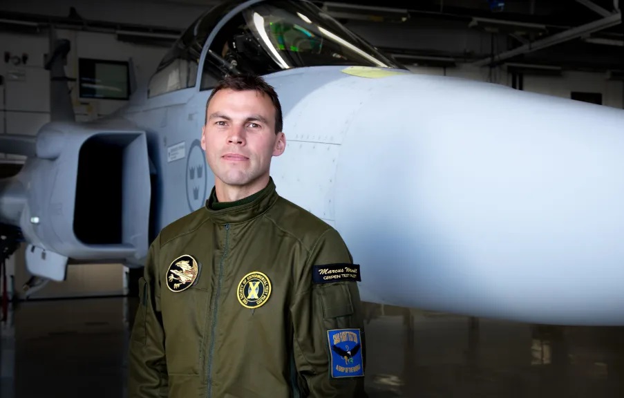 Saab chief test pilot Marcus Wandt, the next Swede in space