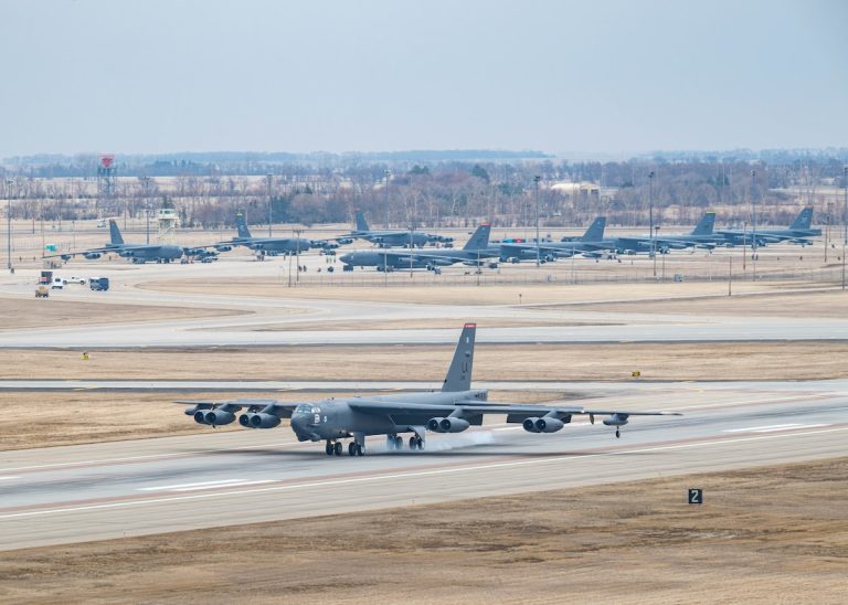 Airmen from the 5th Bomb Wing at Minot Air Force Base