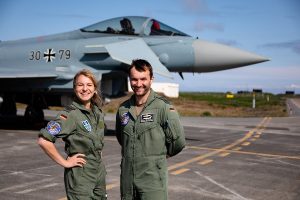 The Luftwaffe demonstrates agility and capability by deploying Eurofighters to Iceland