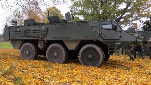 The first batch of new Patria’s six-wheeled vehicles handed over to the Swedish Armed Forces