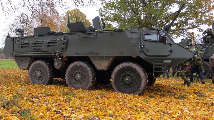 The first batch of new Patria’s six-wheeled vehicles handed over to the Swedish Armed Forces