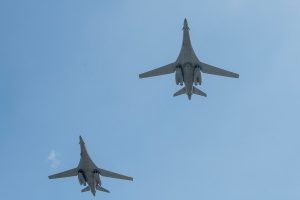 U.S. Air Force B-1B Lancer bombers join South Korean fighters in joint air training