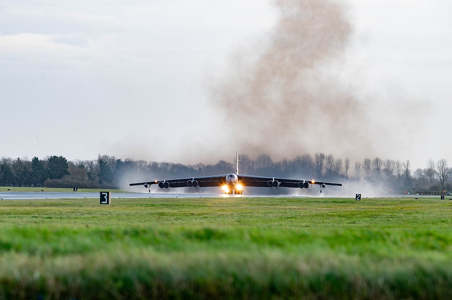 U.S. Air Force: B-52 Stratofortress  bombers conduct training mission with NATO allies in Finland