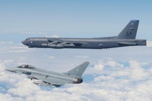 U.S. Air Force B-52 bombers arrive in Europe, first operation out of Romania