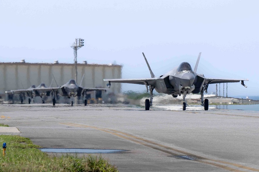 U.S. Air Force deploys F-35A Lightning II fighters to Kadena Air Base, Japan