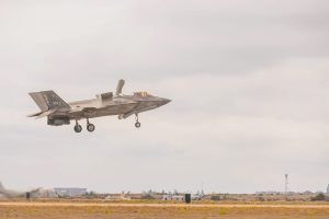U.S. Marine Corps demonstrates F-35B Lightning II capabilities at Miramar Airshow in San Diego