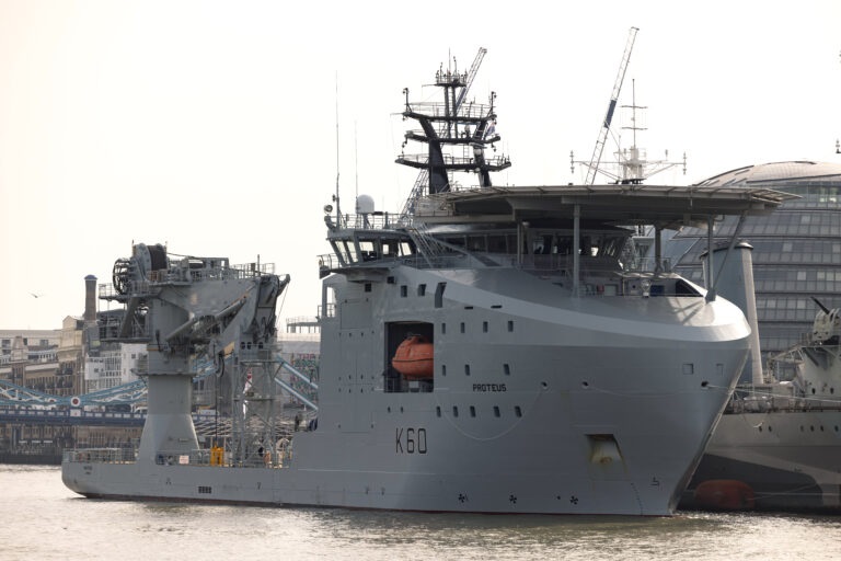 UK: RFA Proteus underwater surveillance ship enters service
