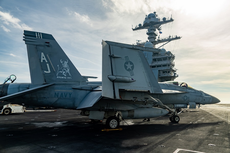 USS Gerald R. Ford operates under NATO command during Neptune Strike 25-3 enhanced vigilance activity in Europe