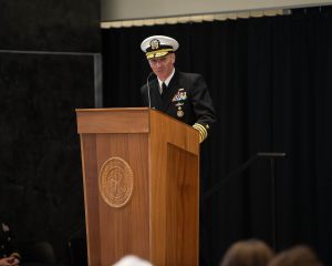 Admiral Richar A. Correll takes command of U.S. Strategic Command during ceremony at Offutt Air Force Base