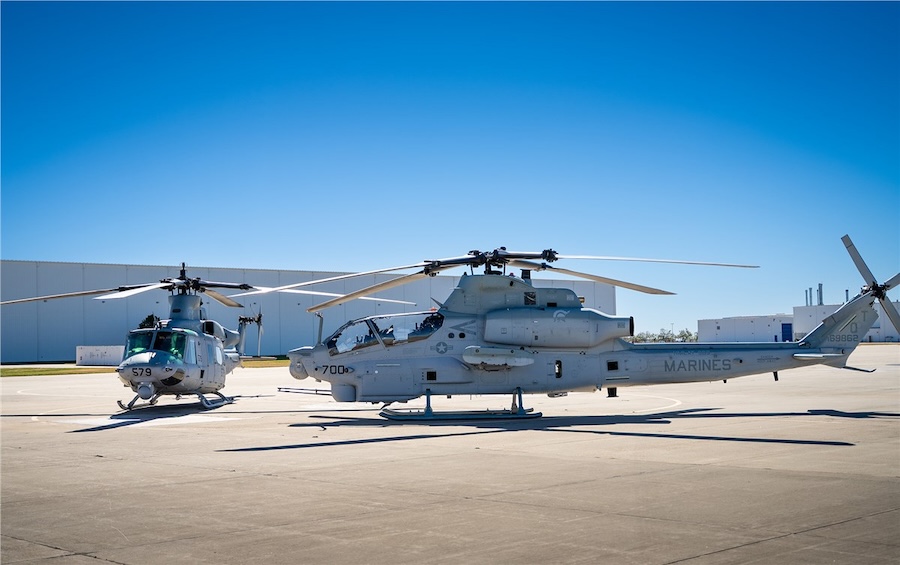Bell completes first SPINE modernisation upgrades on AH-1Z and UH-1Y helicopters for U.S. Marine Corps testing