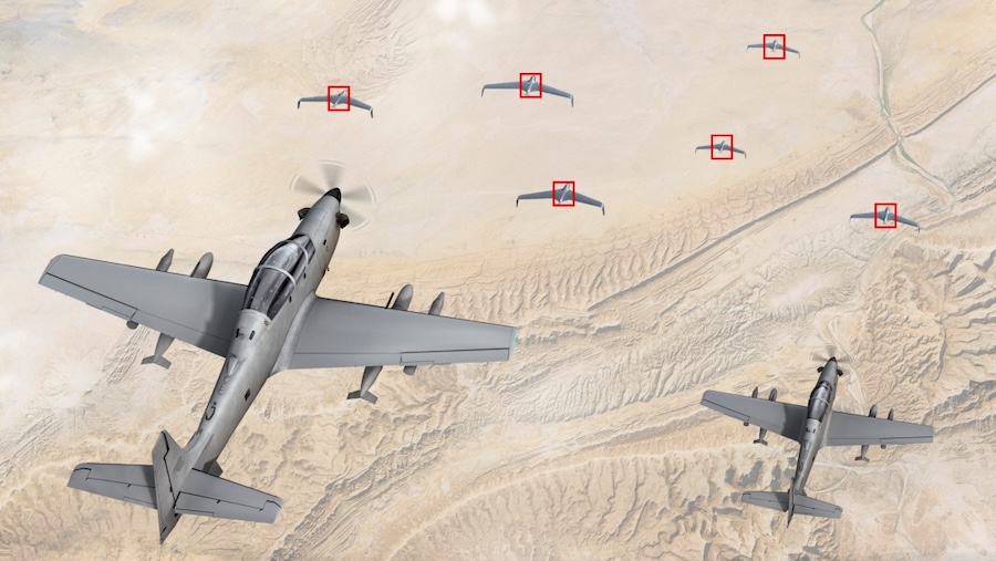 Embraer and Valkyrie Aero partner to integrate AI-driven Gunslinger system into A-29 Super Tucano for counter-drone missions