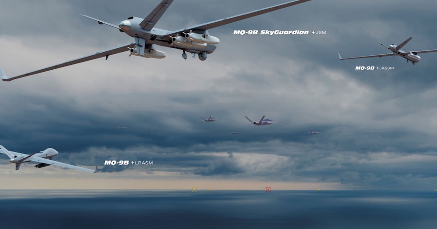General Atomics explores integration of JASSM, LRASM and JSM long-range missiles with MQ-9B unmanned aircraft