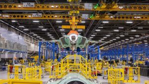 Lockheed Martin said Germany’s first F-35A Lightning II aircraft has advanced to the final assembly stage at its Fort Worth, Texas production facility. The aircraft was recently moved along the production line and lifted by an overhead crane into the final assembly station.