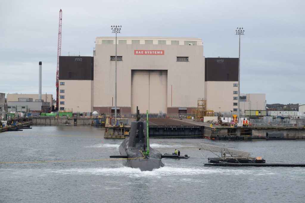 HMS Agamemnon nuclear-powered submarine conducts successful first trim dive at BAE Systems Barrow