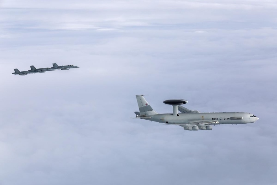 NATO AWACS conducts first air surveillance mission in Finnish airspace after Finland’s accession