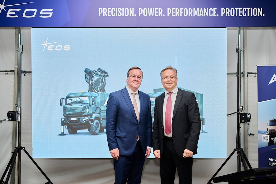 Pistorius visits EOS production facility in Canberra as Germany prepares high-energy laser weapon system procurement
