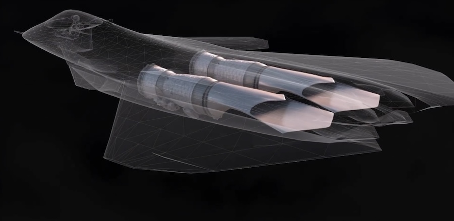 Pratt & Whitney video of XA103 engine shows possible concept of future U.S. Air Force F-47 sixth generation fighter