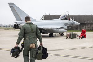 Four Royal Air Force Typhoon aircraft have deployed from RAF Coningsby to Qatar to strengthen the United Kingdom’s air presence in the Middle East. The aircraft will integrate with the existing UK Typhoon force already operating in the region.