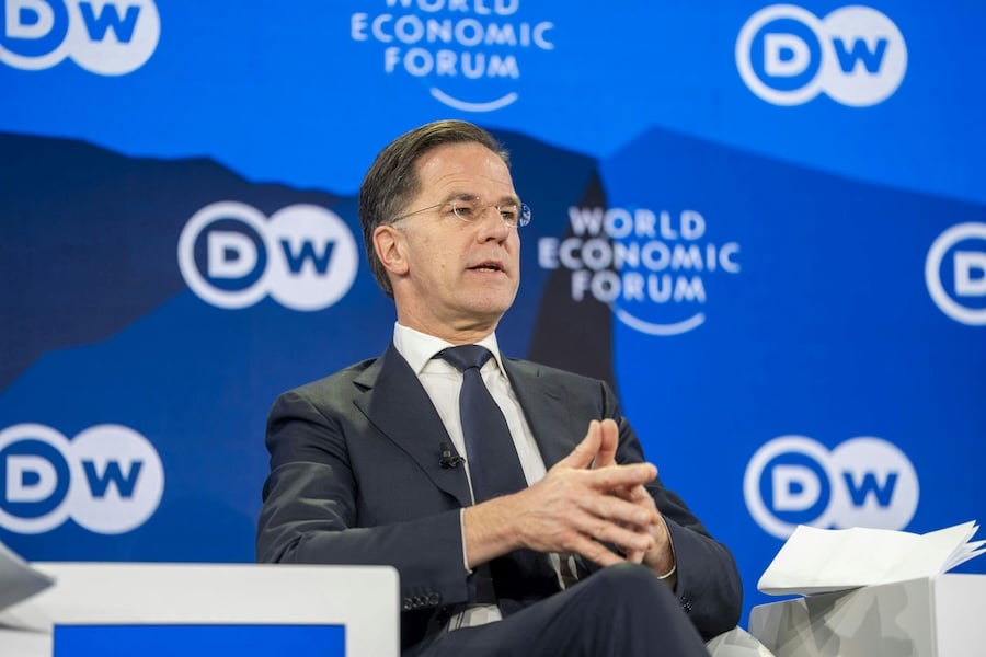 Rutte at Davos says NATO must stay united, boost defence spending and keep Ukraine as top priority now