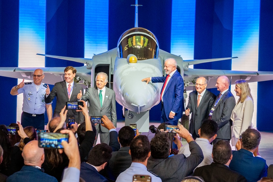 Saab unveils first Gripen E fighter produced in Brazil, marking milestone in Brazilian Air Force programme