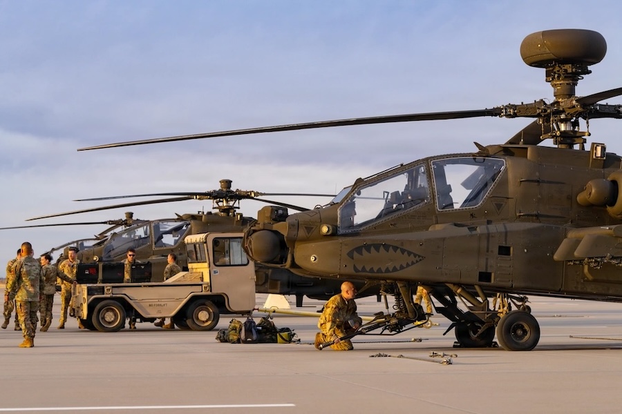 U.S. Army announces arrival of first AH-64E Apache attack helicopters to 1st Armored Division Combat Aviation Brigade