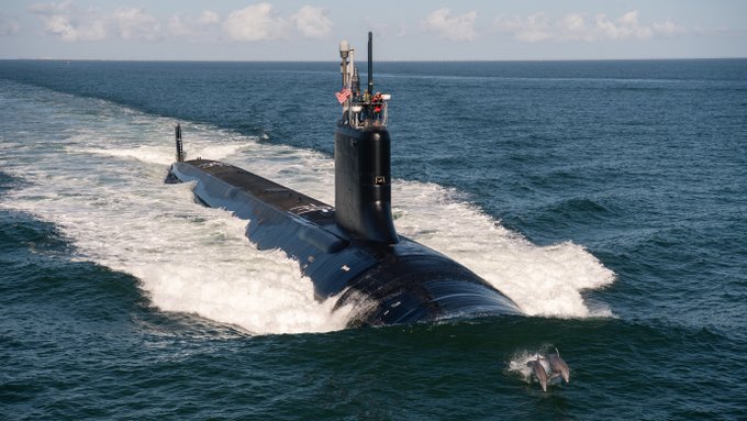 U.S. Navy commissioned Virginia-class submarine USS Massachusetts at Boston Harbor, expanding fleet capability