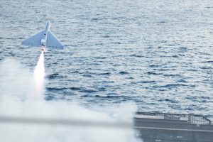 U.S. Navy conducts first ship-launched one-way attack drone flight at sea in Middle East region