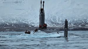 The U.S. Navy began Operation Ice Camp Boarfish in the Arctic Ocean on March 7, 2026, following the construction of a temporary ice camp and the arrival of two fast attack submarines. The submarines involved in the operation are USS Delaware (SSN 791) and USS Santa Fe (SSN 763).