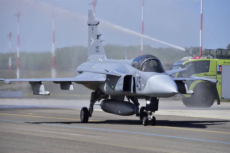 Hungary receives two Gripen C fighters from Saab under 2024 contract to expand and upgrade air force fleet