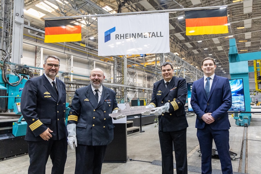 Rheinmetall begins early construction of third Class 424 intelligence vessel to strengthen German naval reconnaissance capability