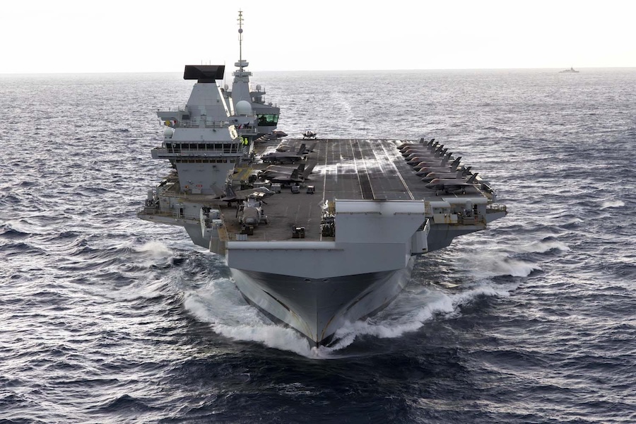 Royal Navy aircraft carrier HMS Prince of Wales departs Portsmouth ahead of preparations for Arctic deployment