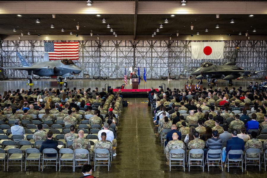 U.S. Air Force deploys first permanently assigned F-35A Lightning II  fighters to Misawa Air Base in Japan